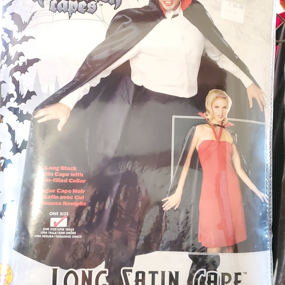 Long black cape halloween